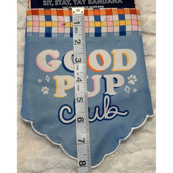 Set of 2 Packed Party Multicolor Dog Bandanas For Pets 20-90 lbs. Sizes M/L - Picture 7 of 10